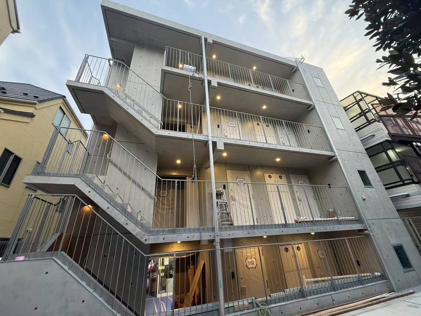 世田谷RC住宅 新築施工写真